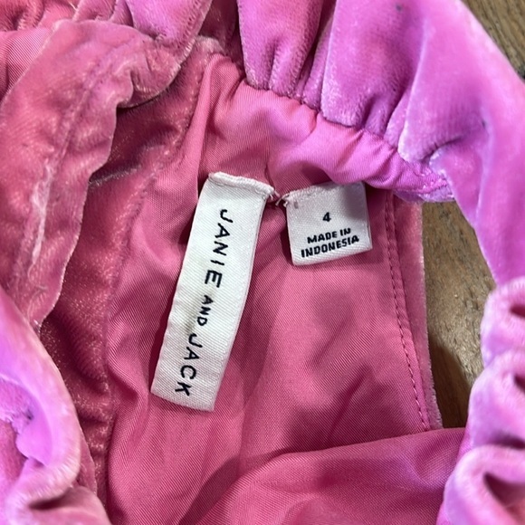 Janie and jack pink velvet tiered maxi dress - Picture 8 of 9